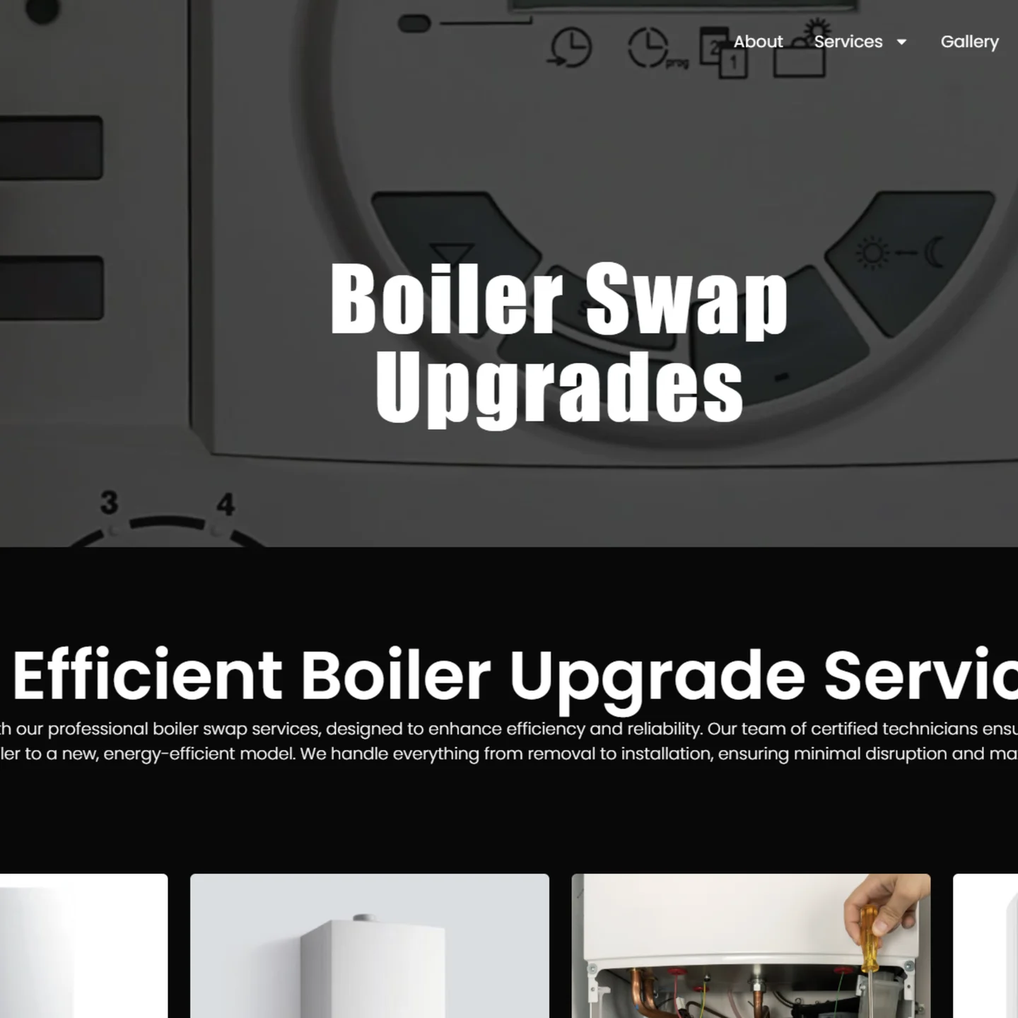 London Plumbing & Heating website — view 3