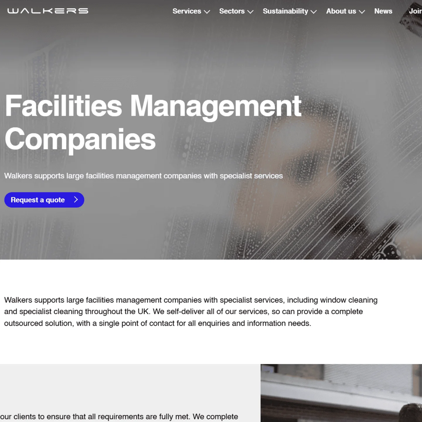 Walkers CS website — view 4